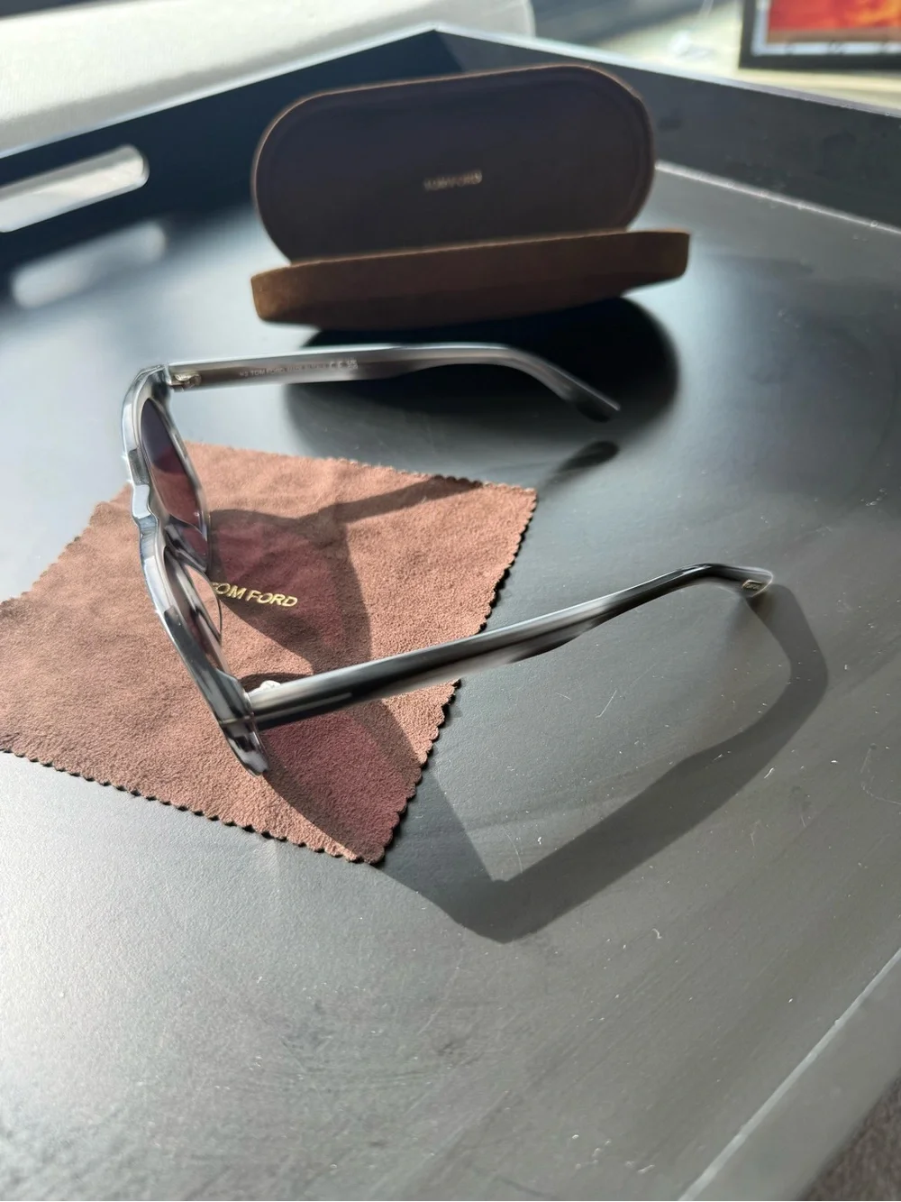 Tom Ford gray sunglasses Eric 55mm